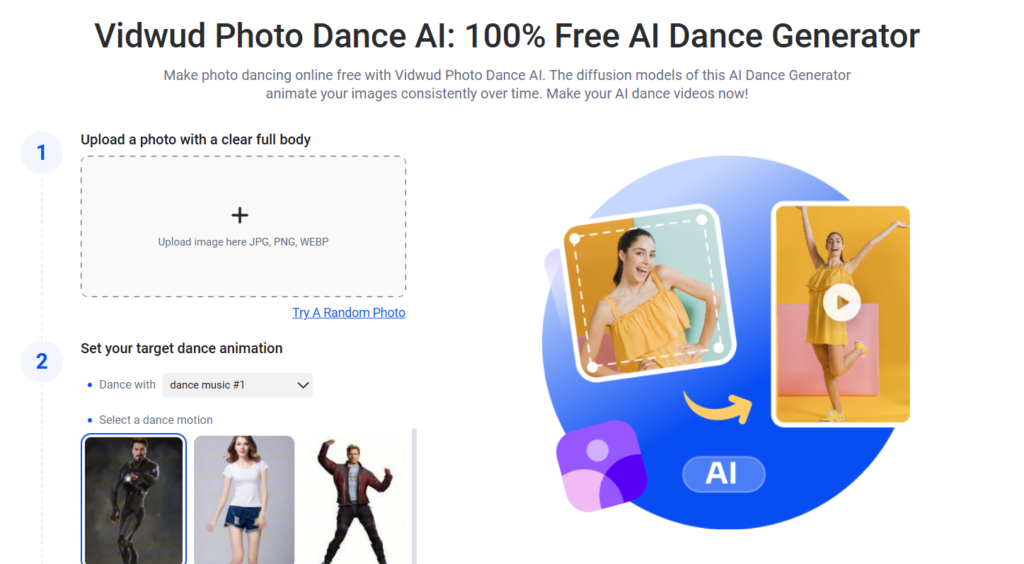 AI Dance Generator - Miocreate FaceSwap