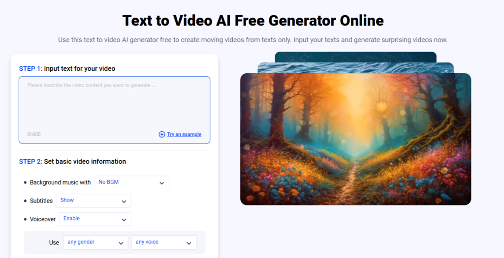 AI Text to Video - MioCreate